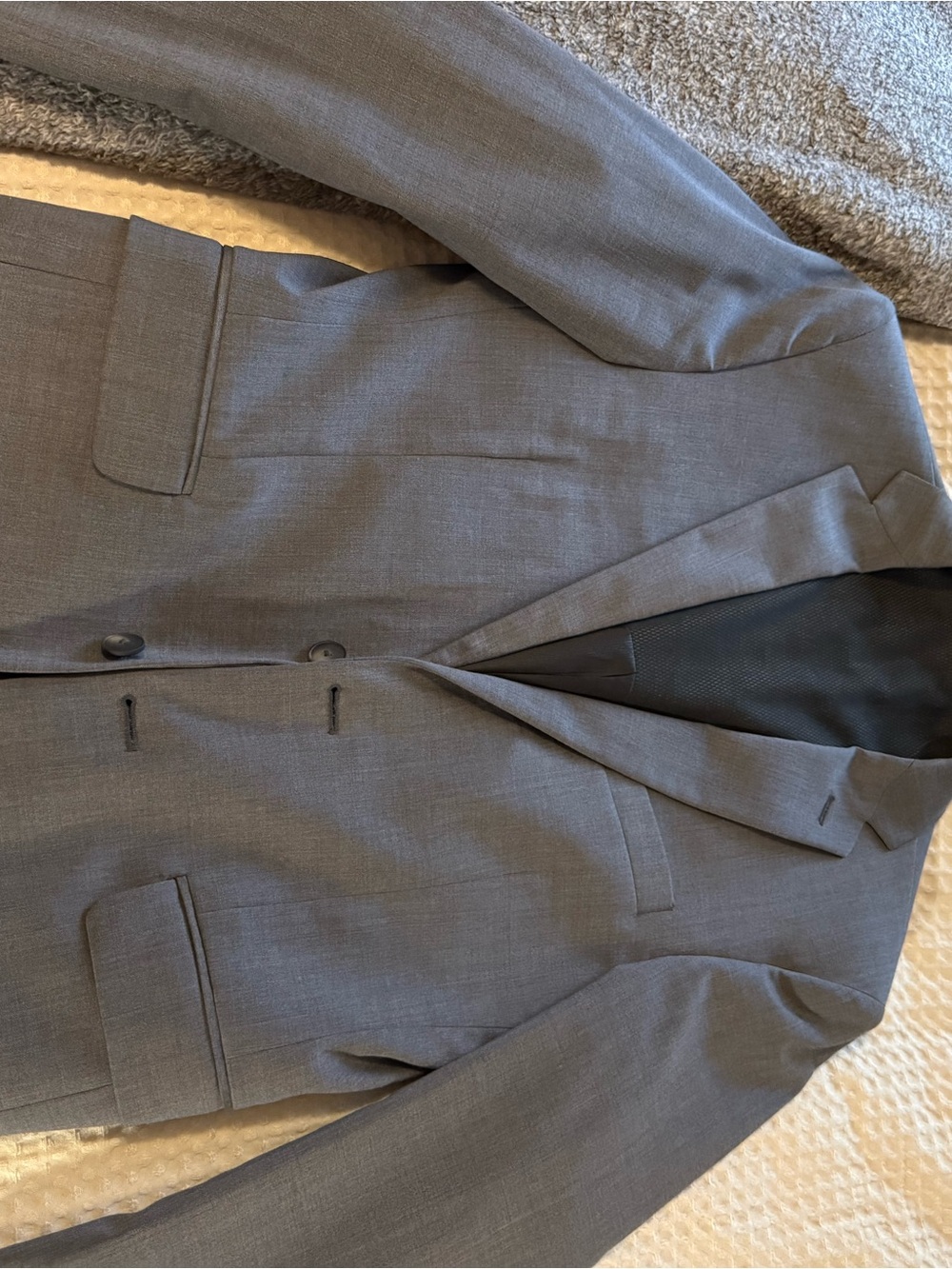 Men's Kenneth Cole Classic Gray Blazer - Tailored Suit Jacket (SIZE 37.5)
